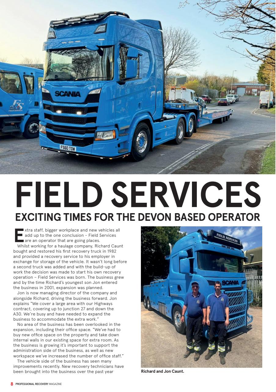 Professional Recovery Magazine Preview Pages