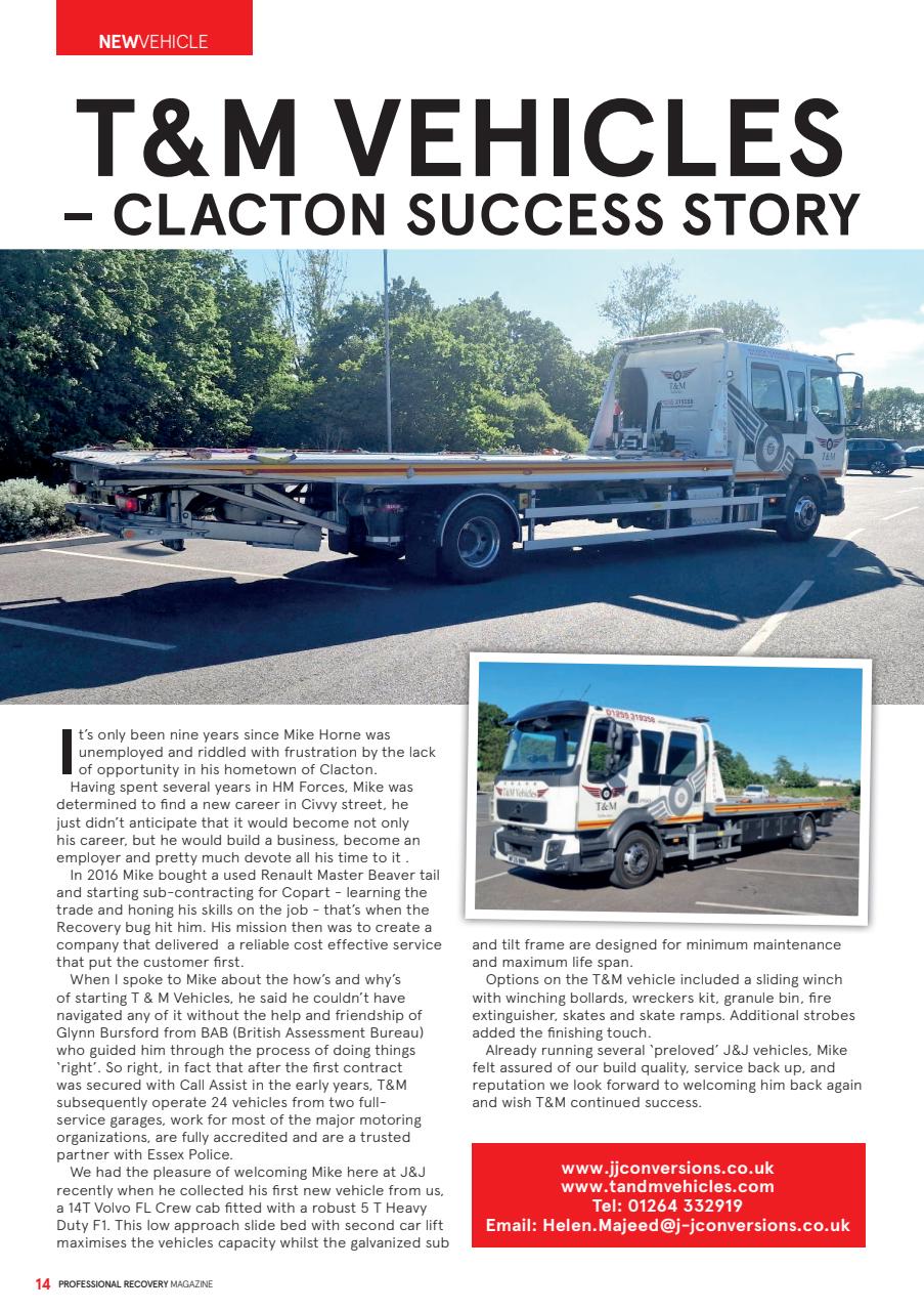 Professional Recovery Magazine Preview Pages