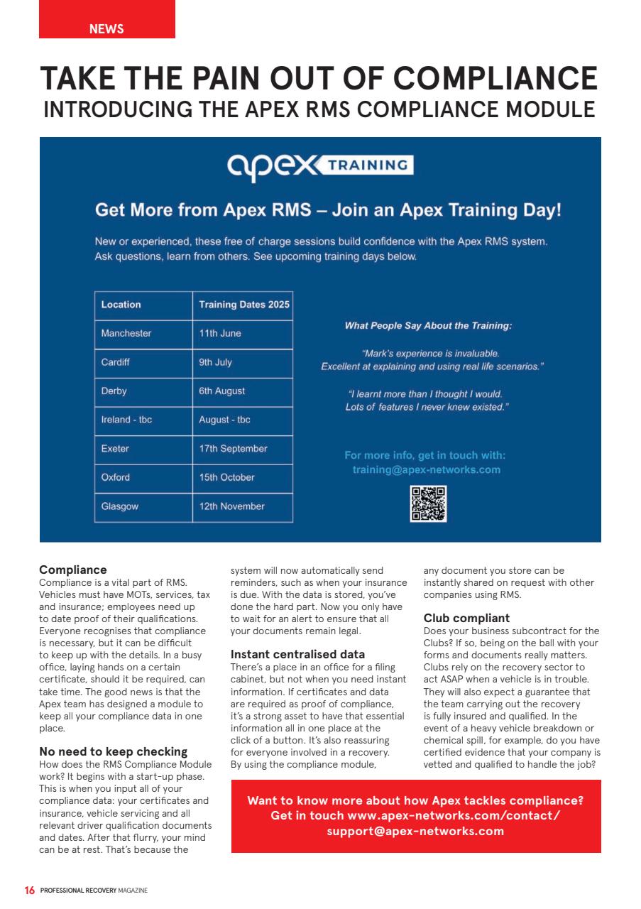 Professional Recovery Magazine Preview Pages