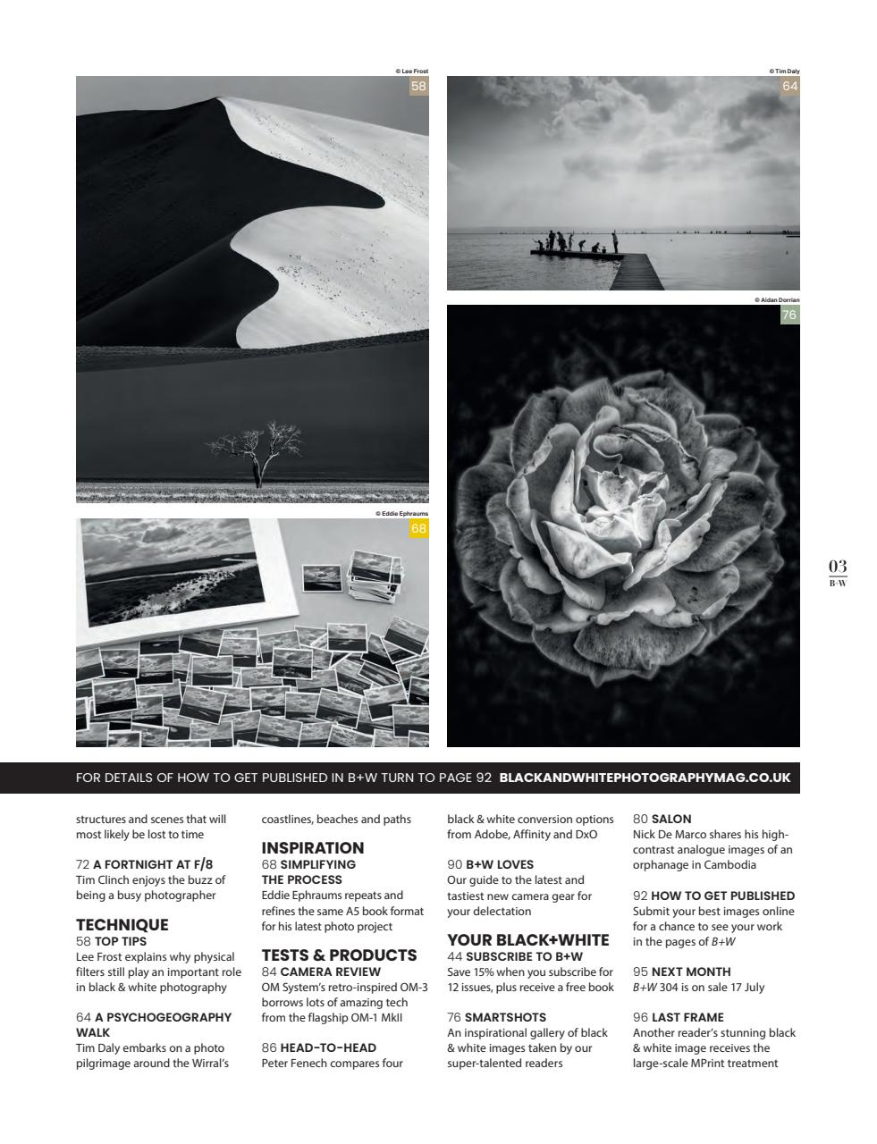 Black+White Photography Preview Pages