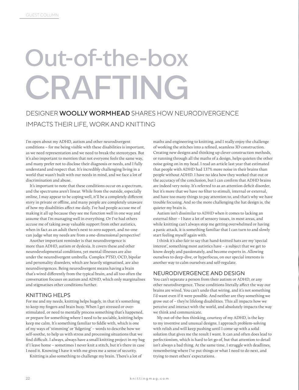 Knitting Preview Pages