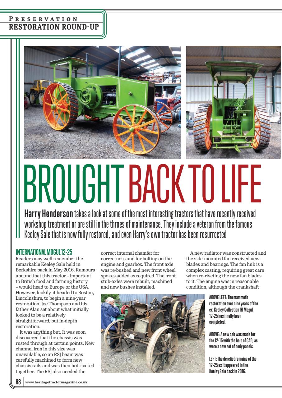 Classic Tractor Preview Pages