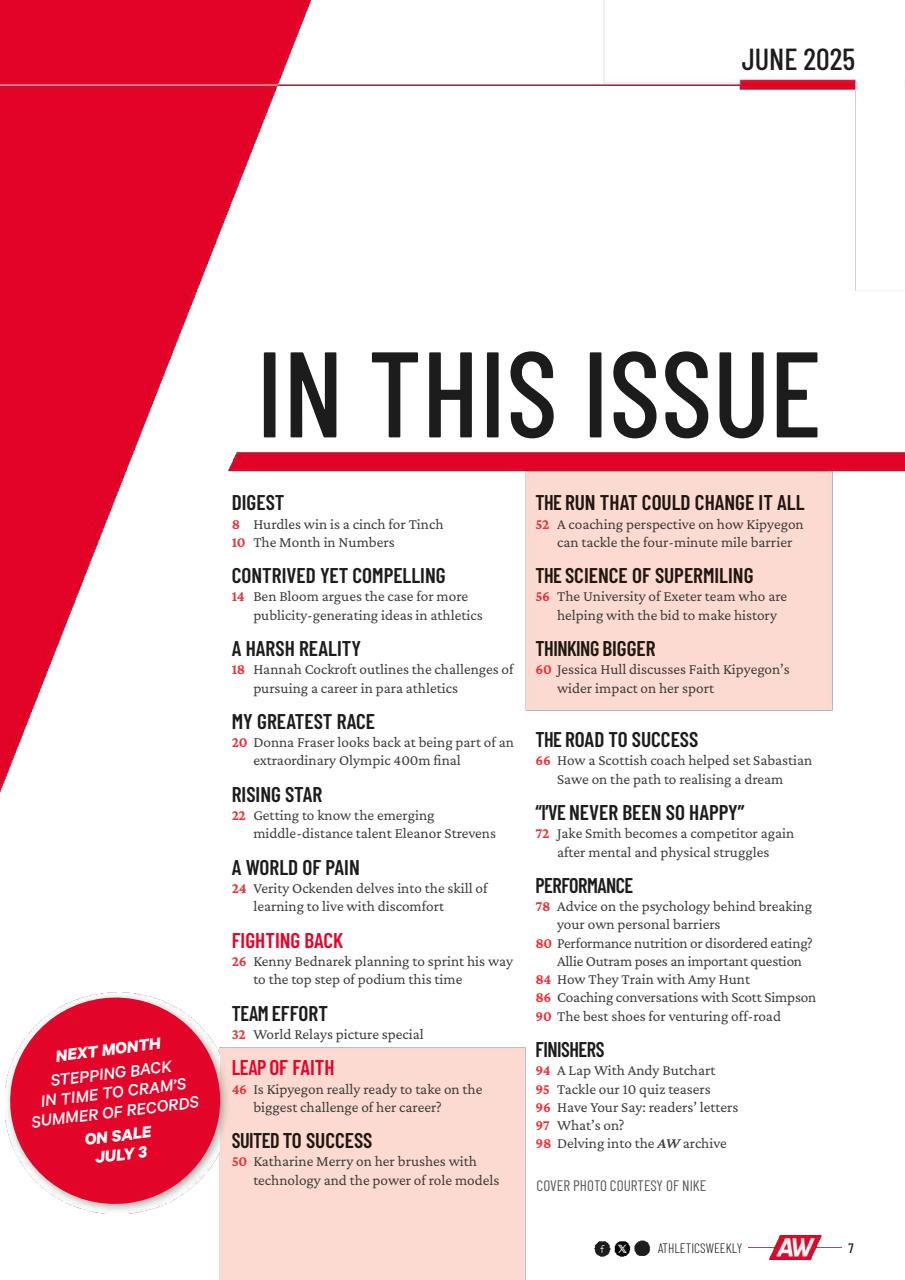 AW – Athletics Weekly Magazine Preview Pages