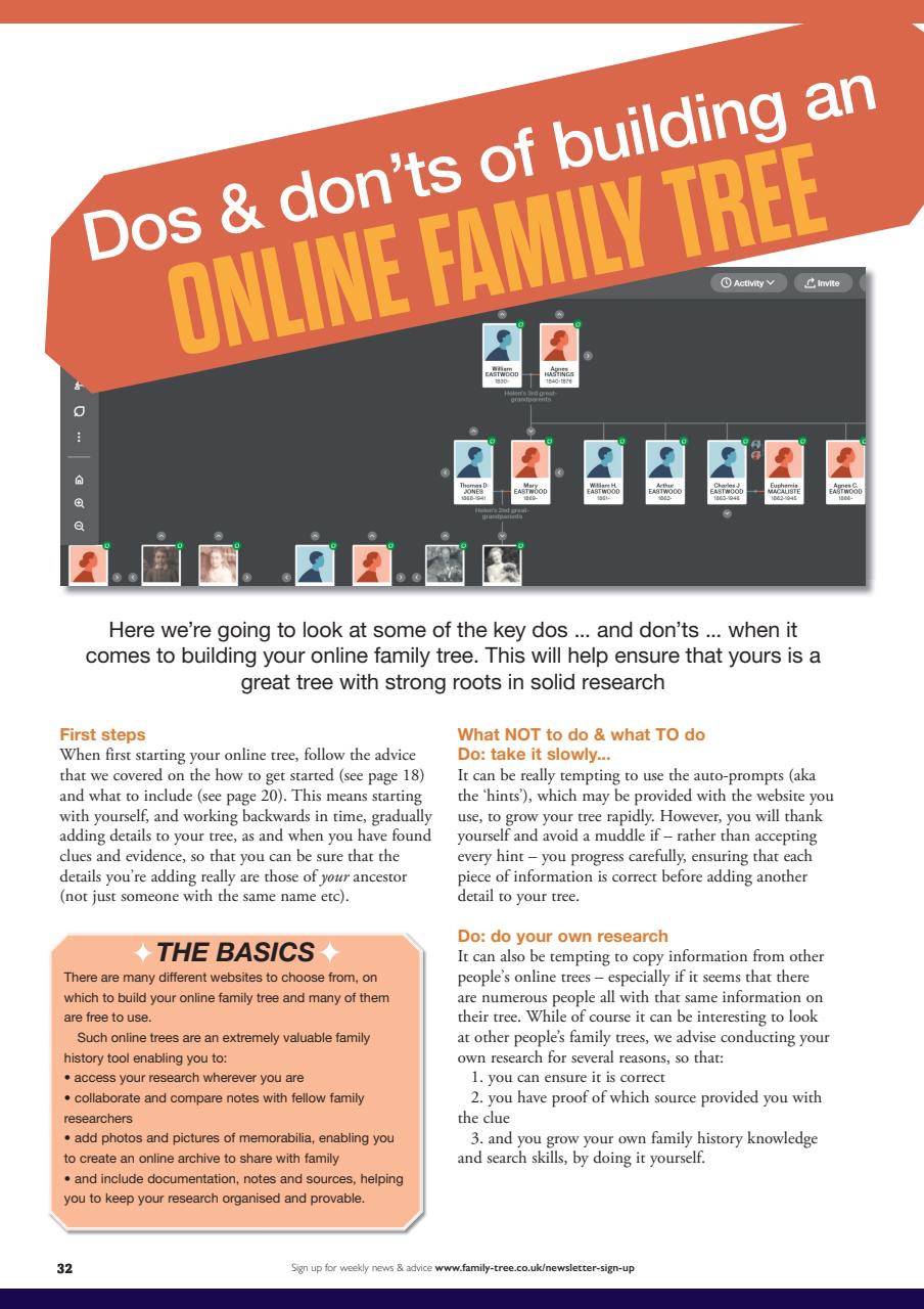 Family Tree Preview Pages