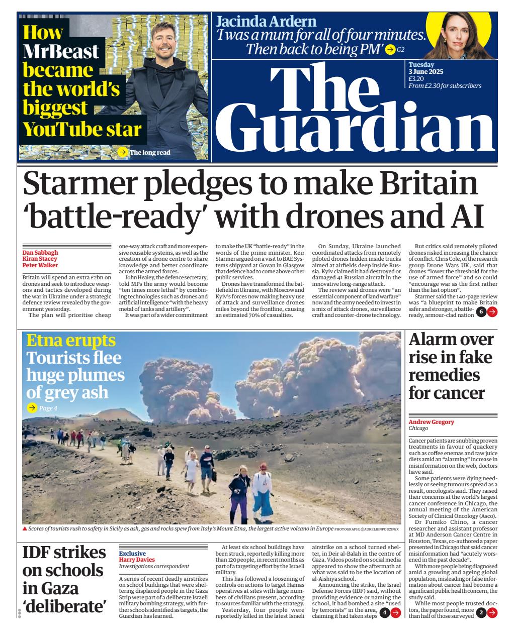 The Guardian Newspaper Preview Pages