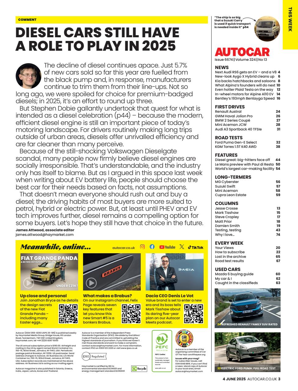 Autocar Preview Pages
