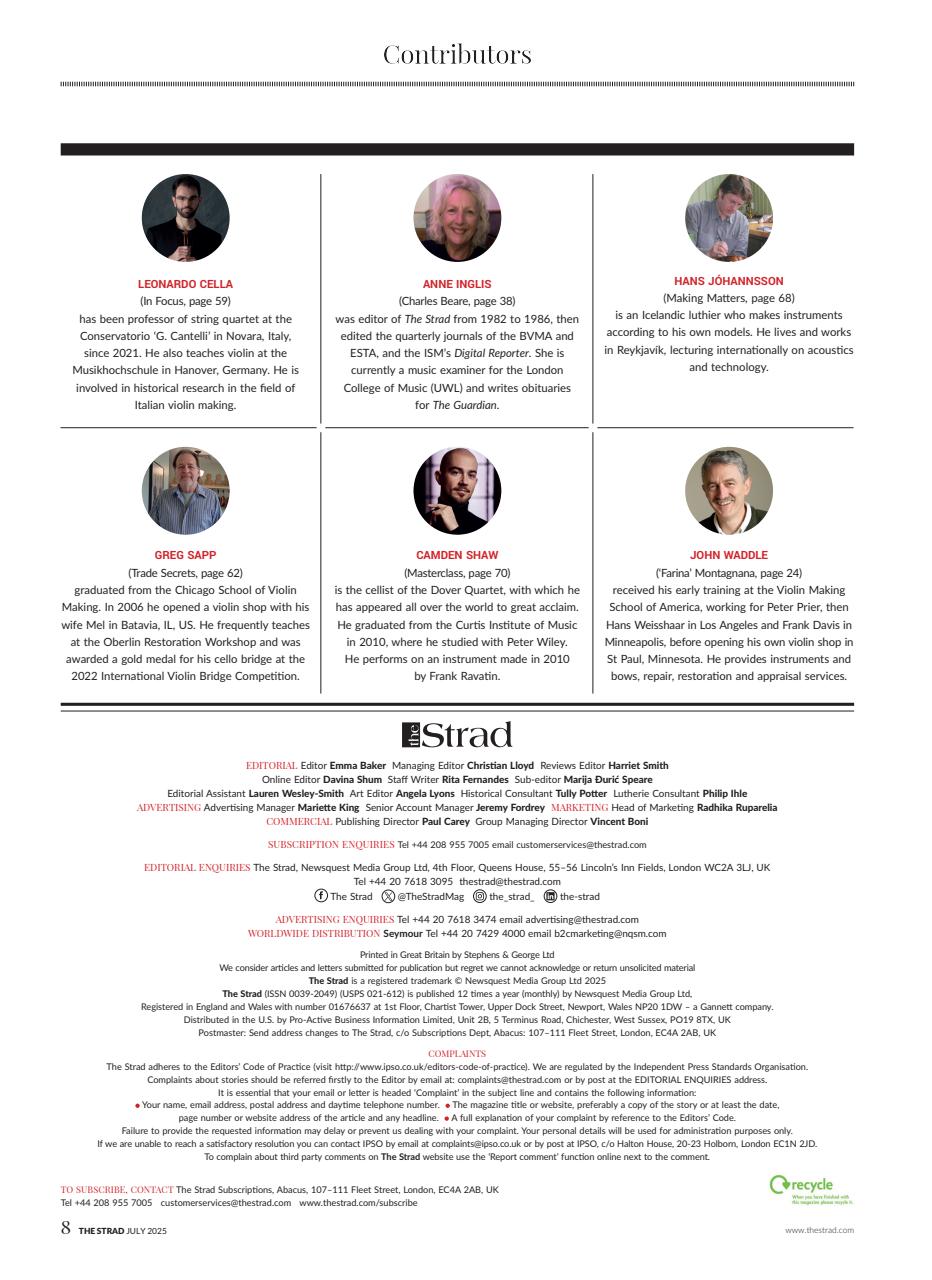 The Strad Preview Pages