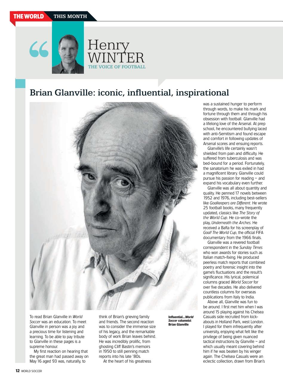 World Soccer Preview Pages