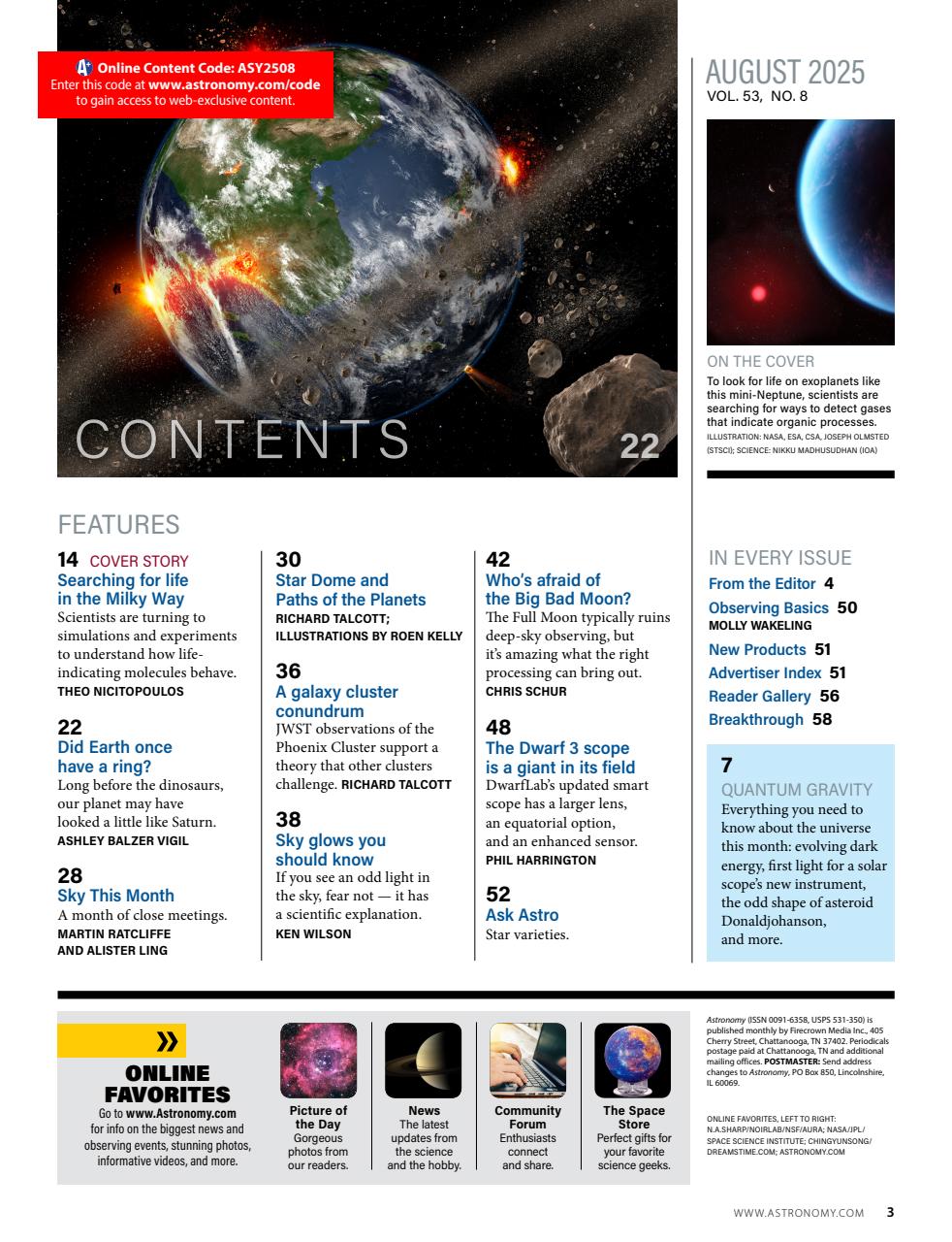Astronomy Preview Pages