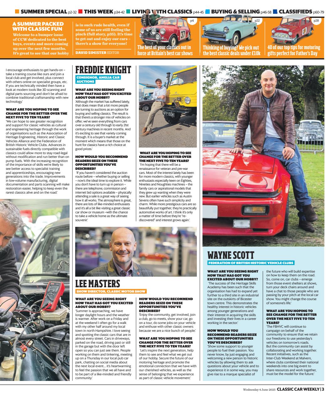 Classic Car Weekly Preview Pages