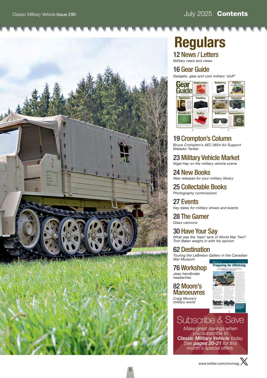 Classic Military Vehicle Preview Pages