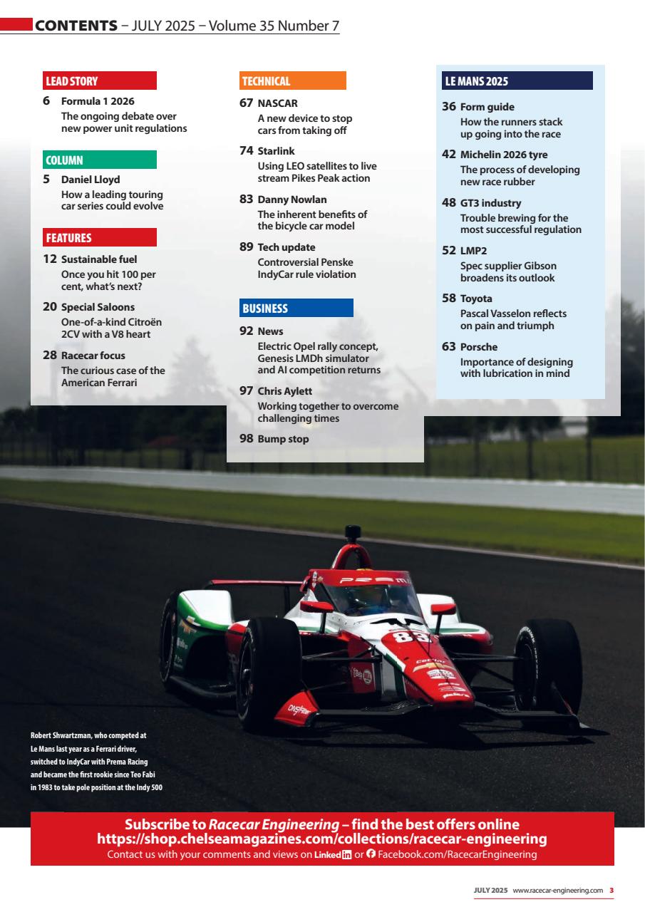 Racecar Engineering Preview Pages