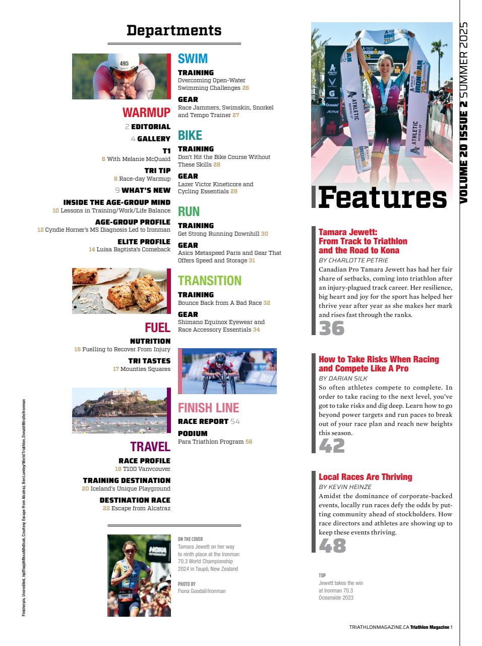 Triathlon Magazine Canada Preview Pages