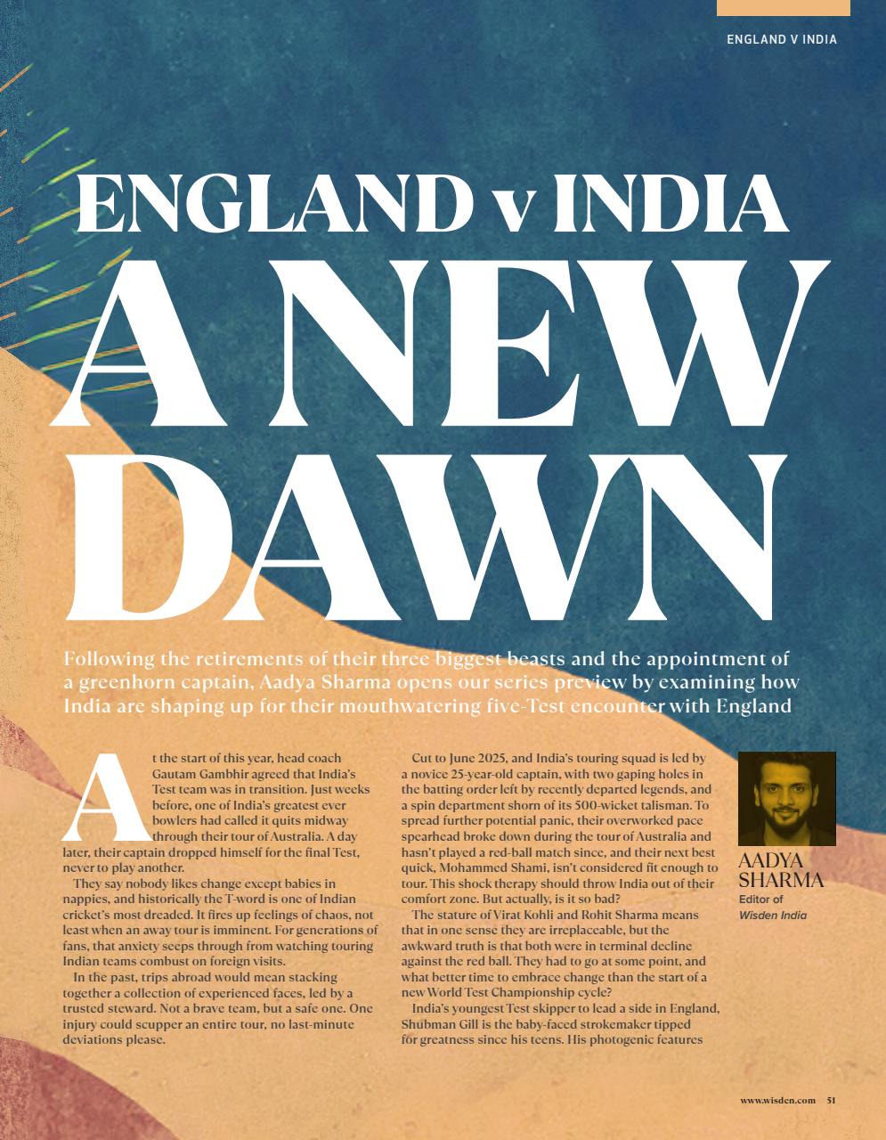 Wisden Cricket Monthly Preview Pages