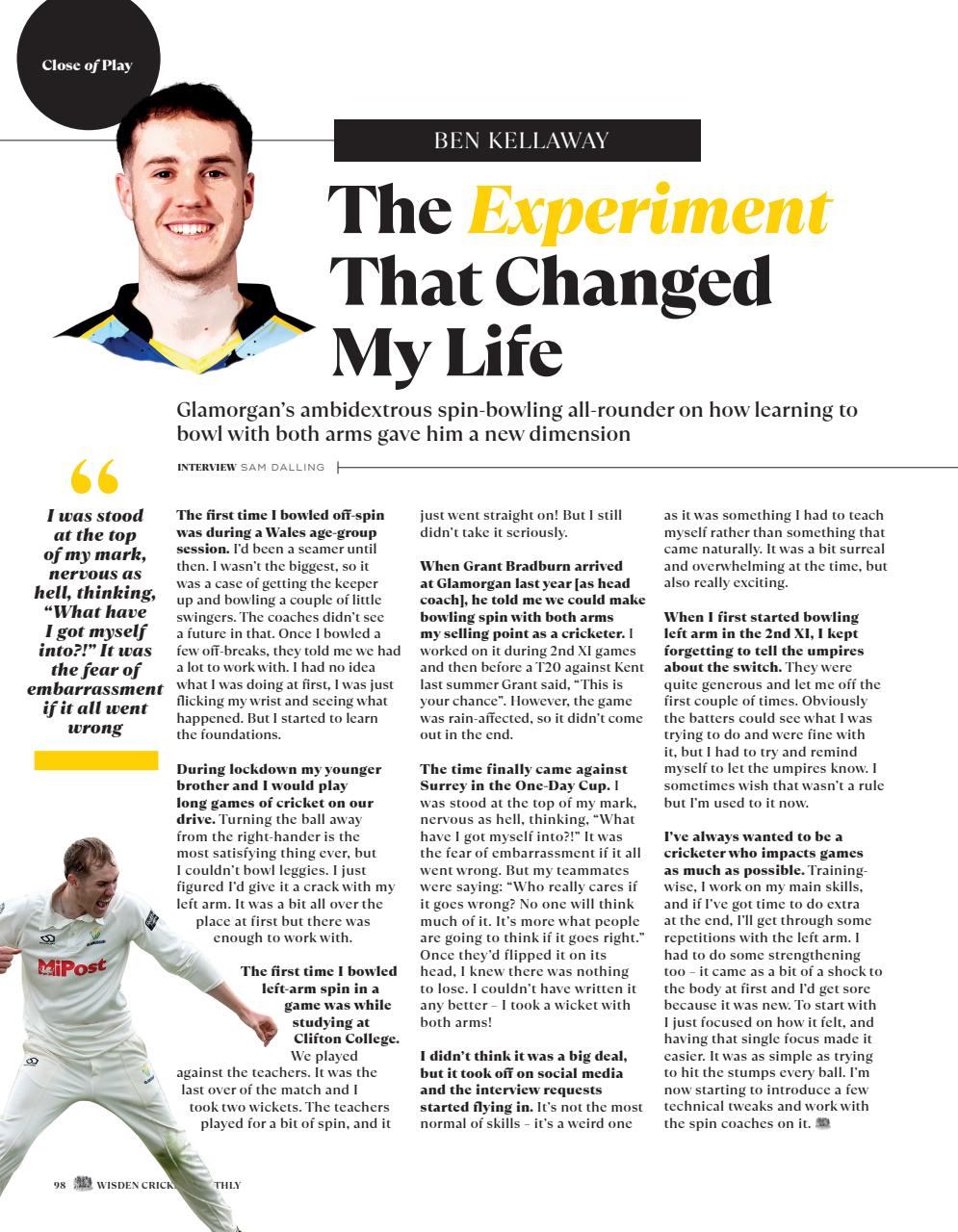 Wisden Cricket Monthly Preview Pages