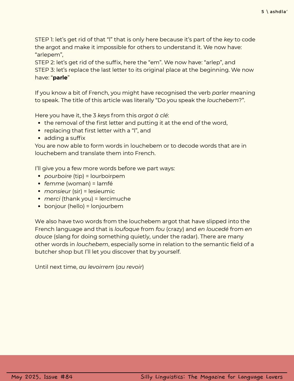 Silly Linguistics Preview Pages