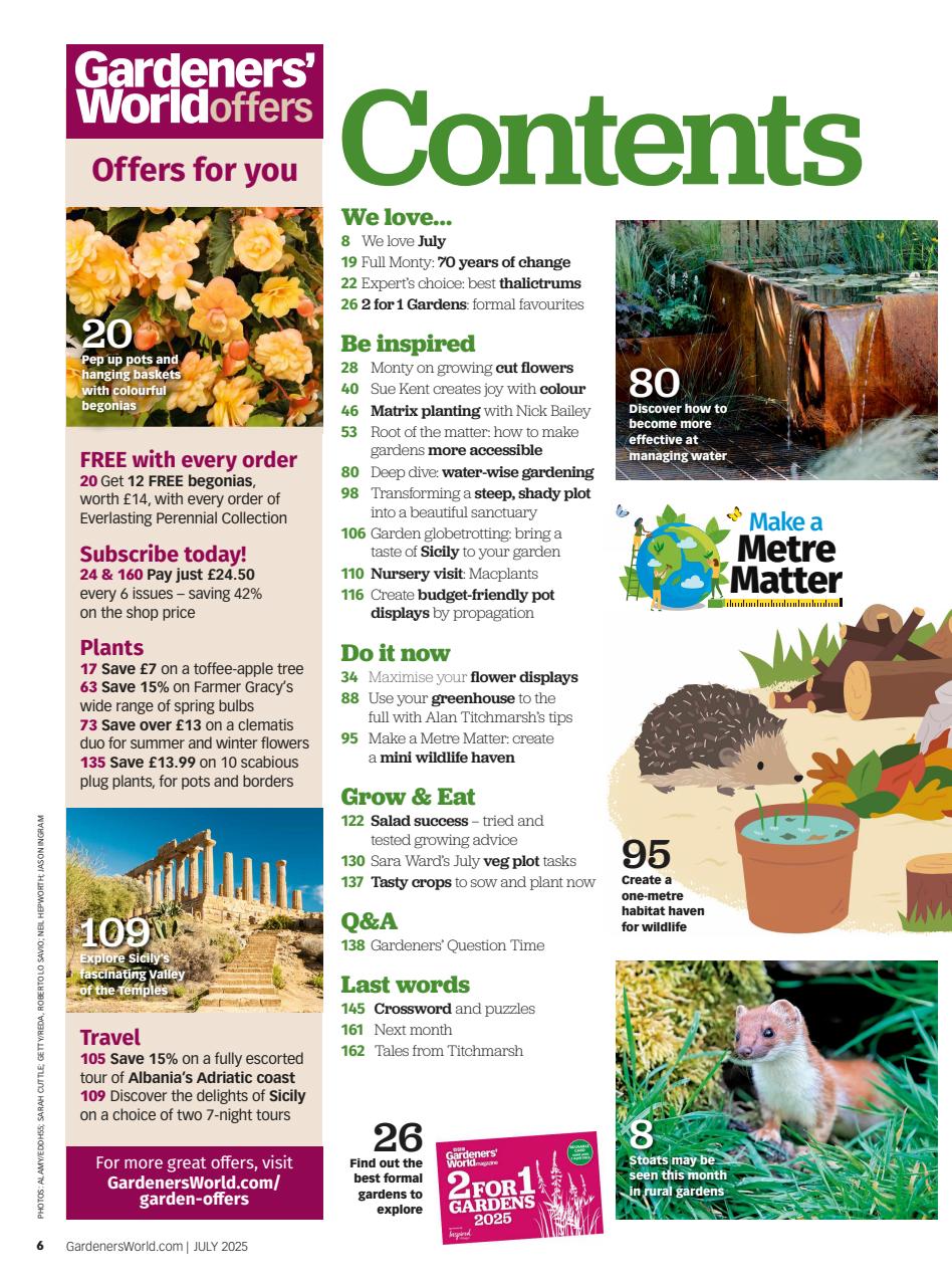 BBC Gardeners’ World Magazine Preview Pages