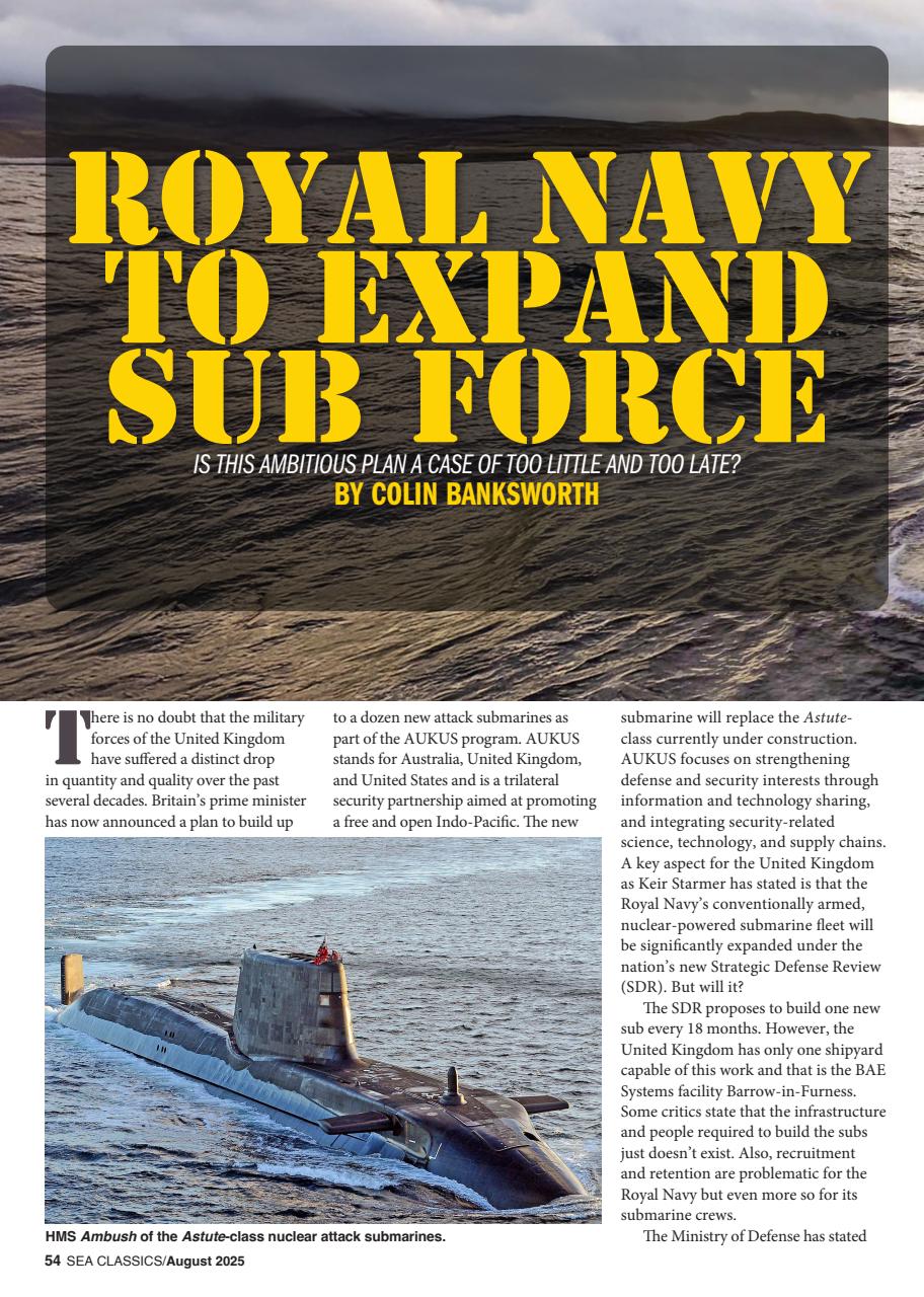 Sea Classics - Where History Sets Sail Preview Pages