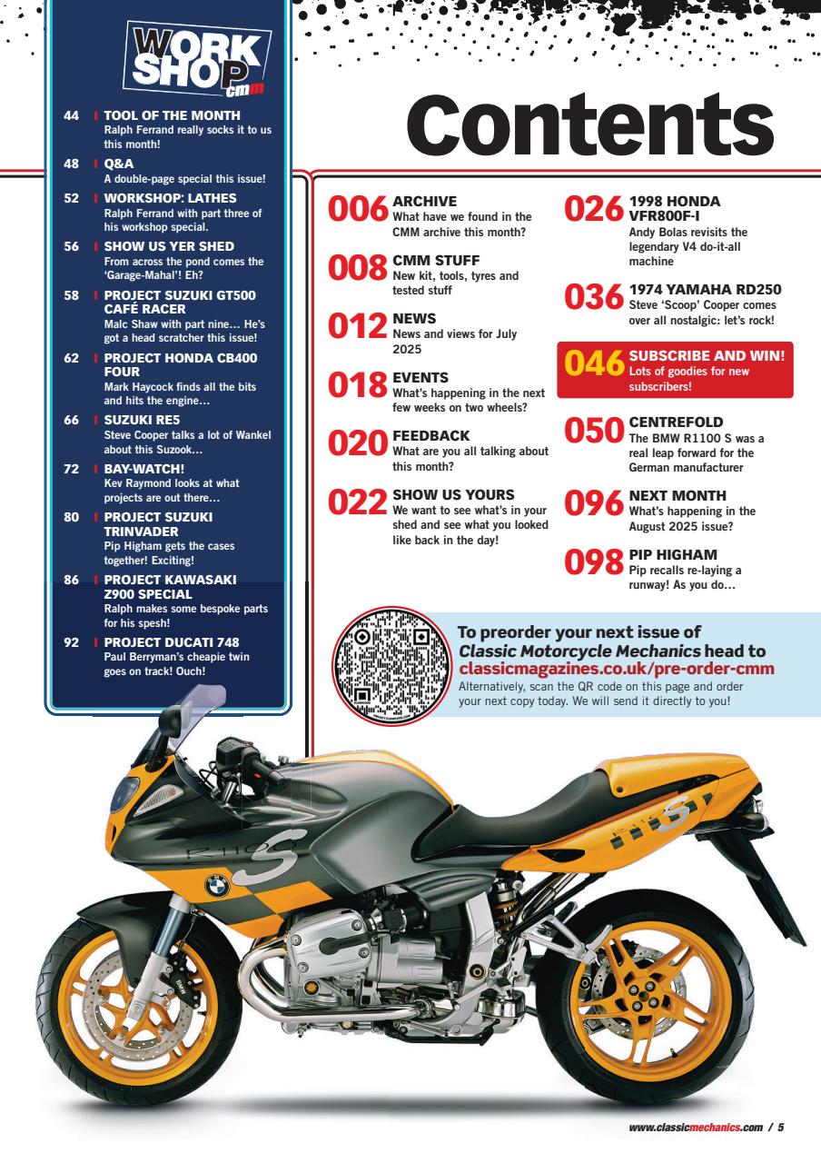 Classic Motorcycle Mechanics Preview Pages