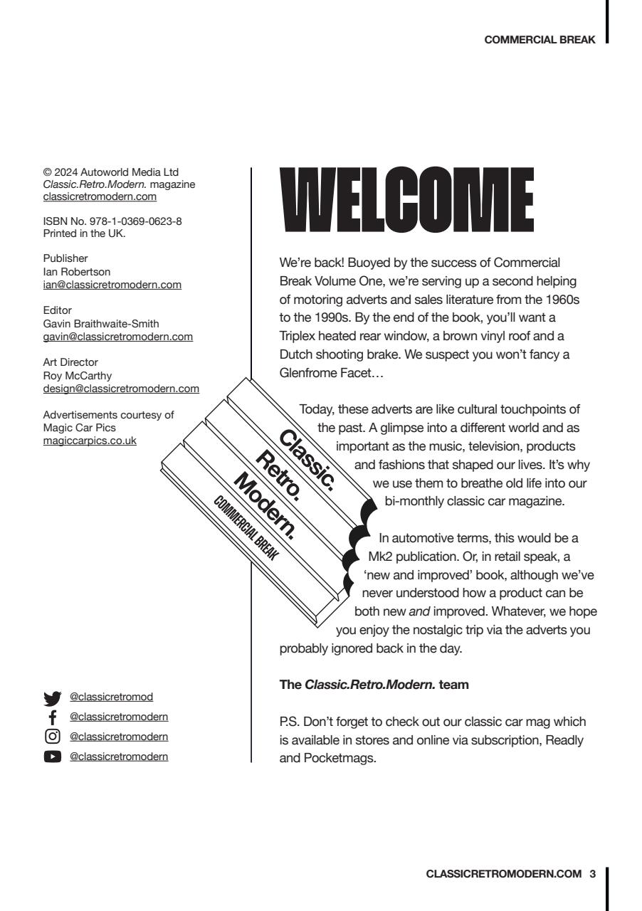 Classic Retro Modern Magazine Preview Pages