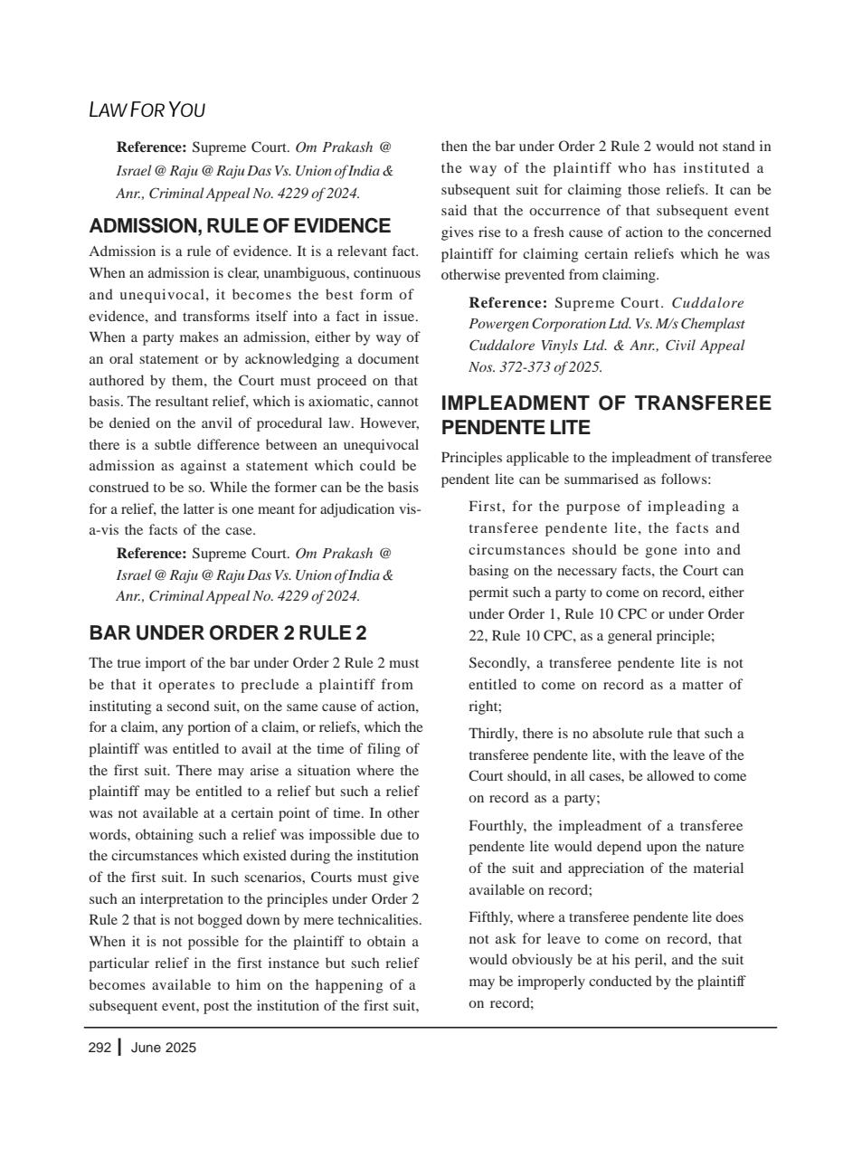 Lawteller – A Legal Awareness Magazine Preview Pages