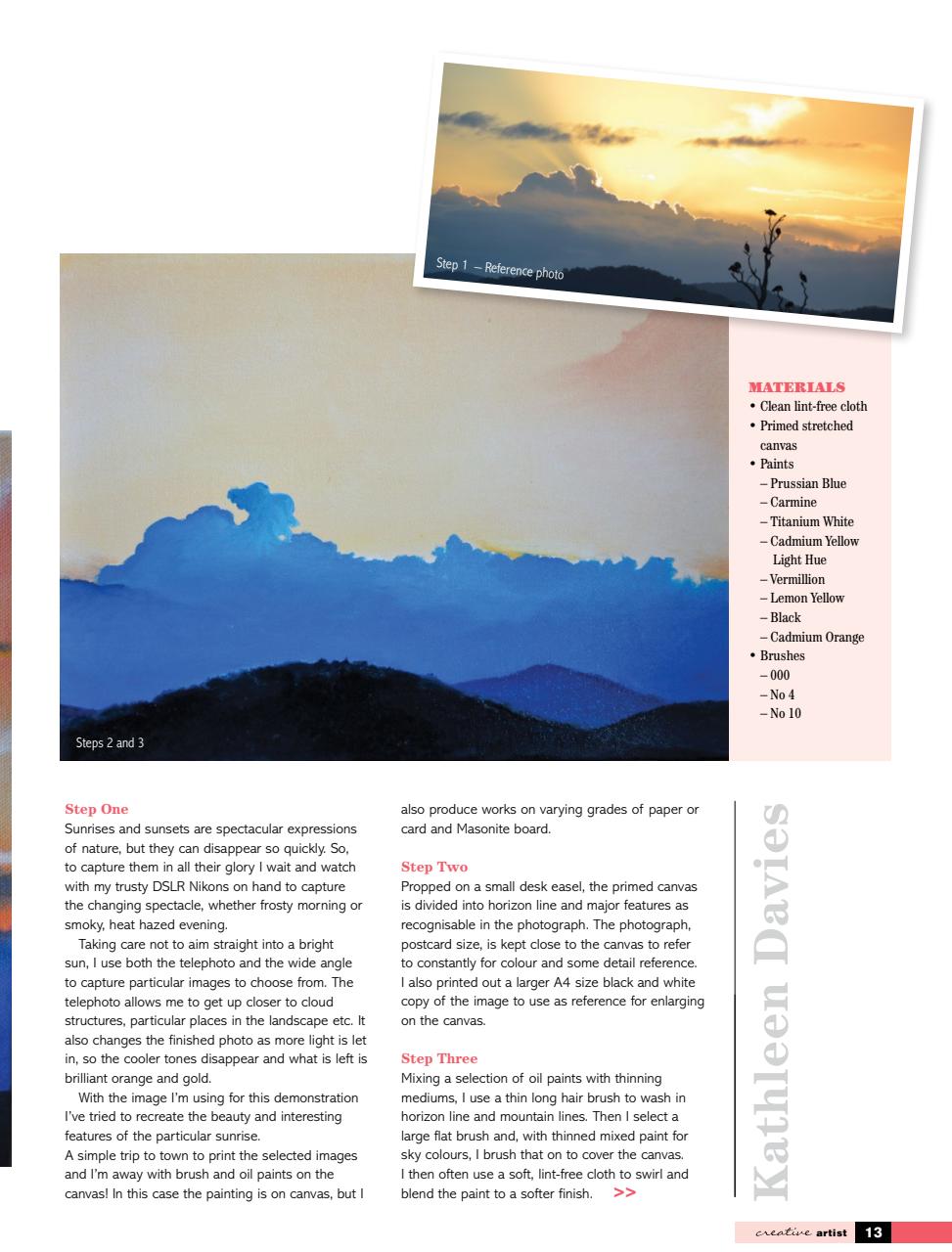 Creative Artist Preview Pages