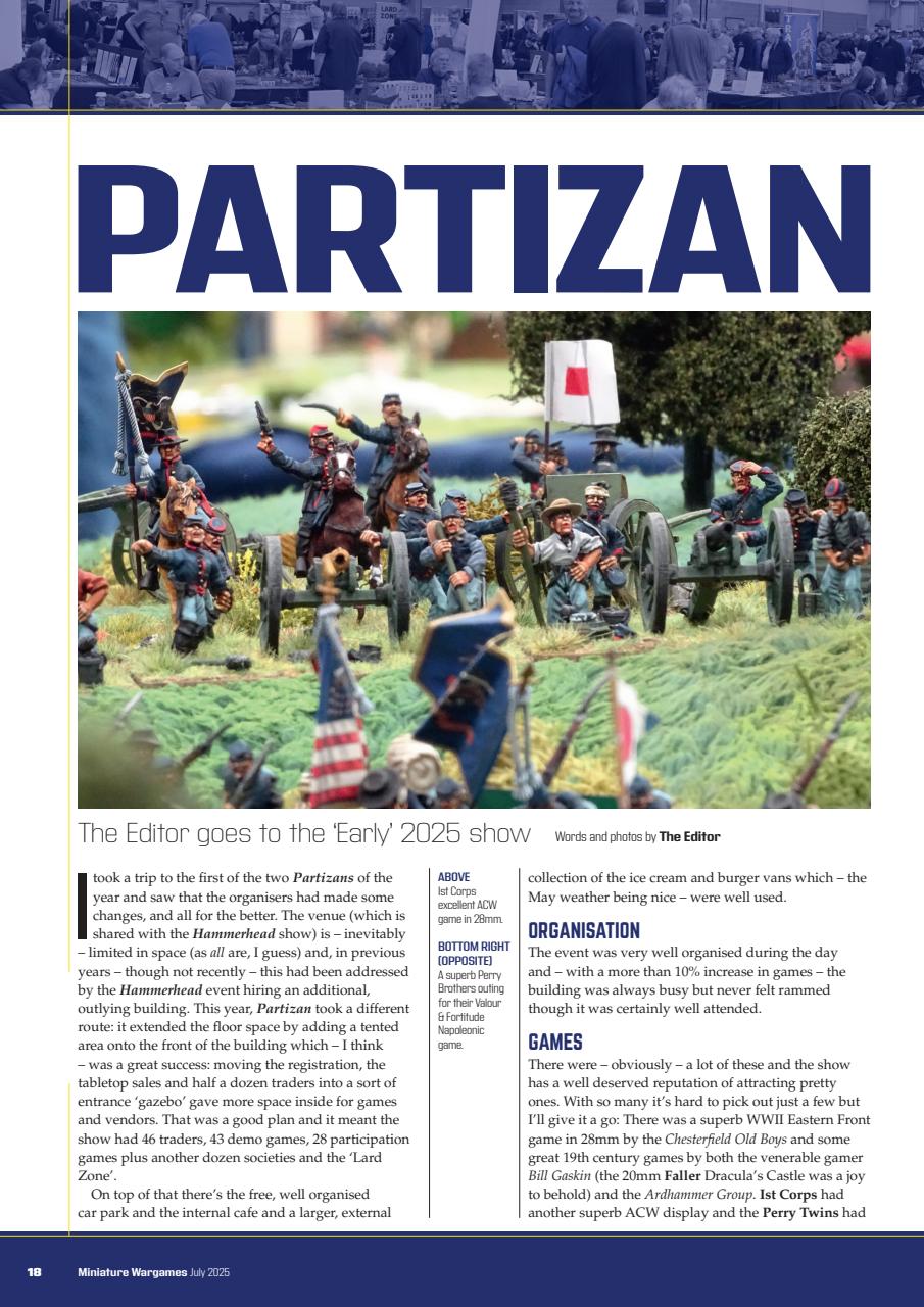 Miniature Wargames Preview Pages