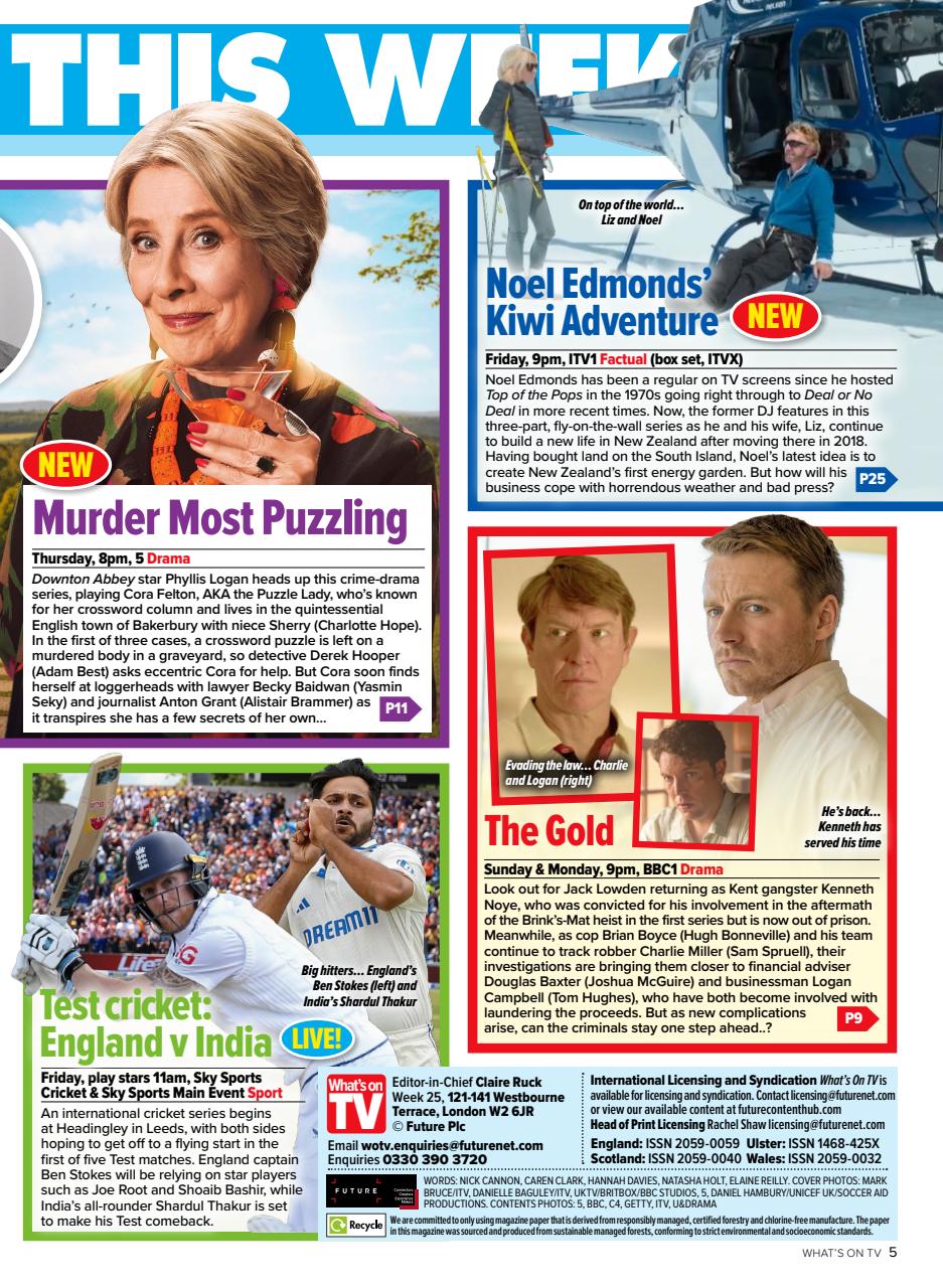What's on TV Preview Pages