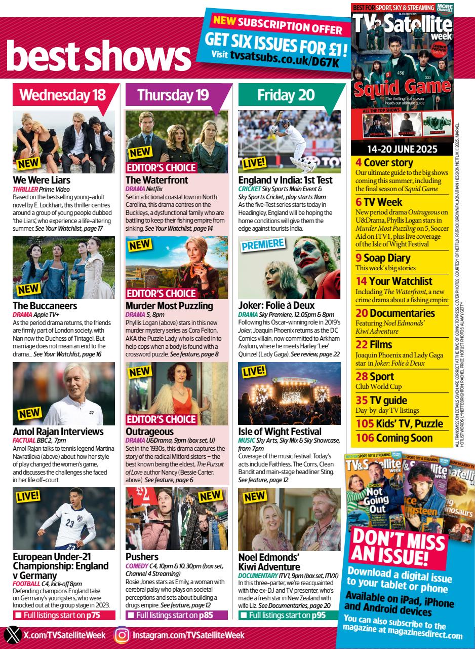 TV & Satellite Week Preview Pages