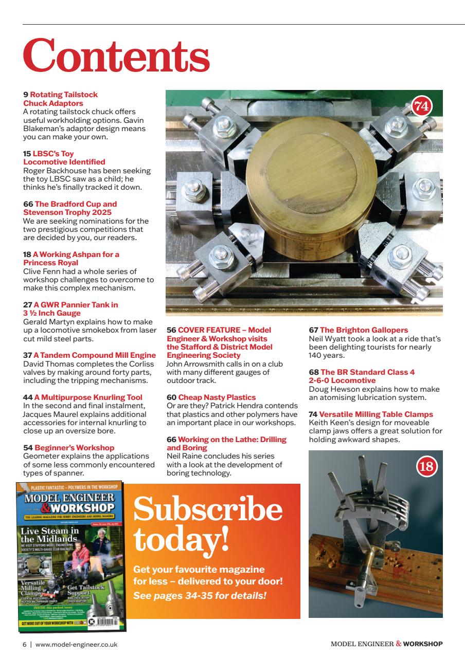 Model Engineer & Workshop Magazine Preview Pages