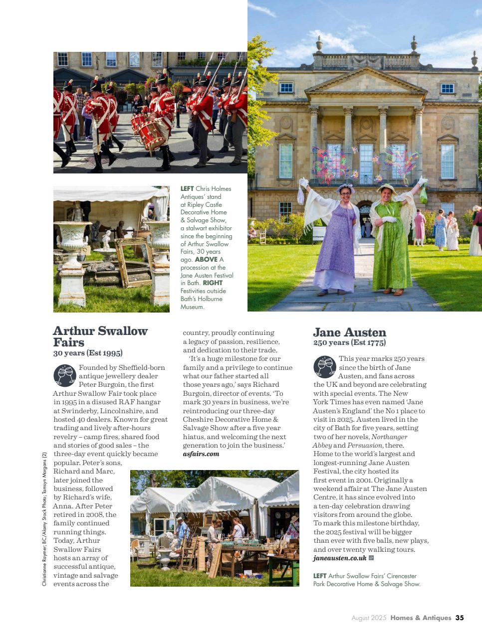 Homes & Antiques Magazine Preview Pages