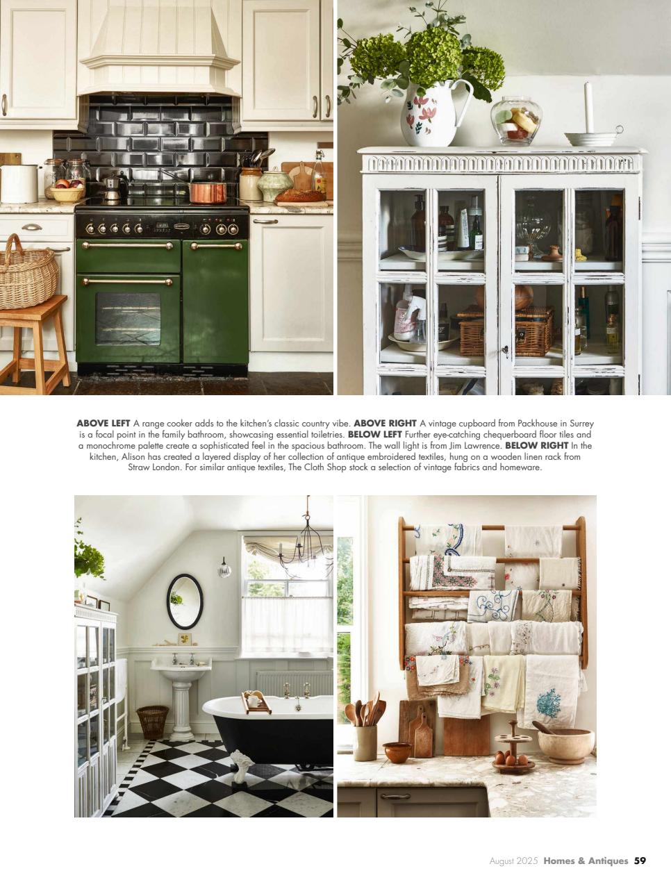 Homes & Antiques Magazine Preview Pages