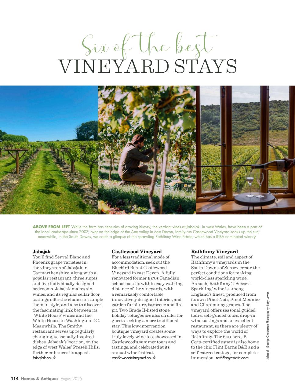 Homes & Antiques Magazine Preview Pages