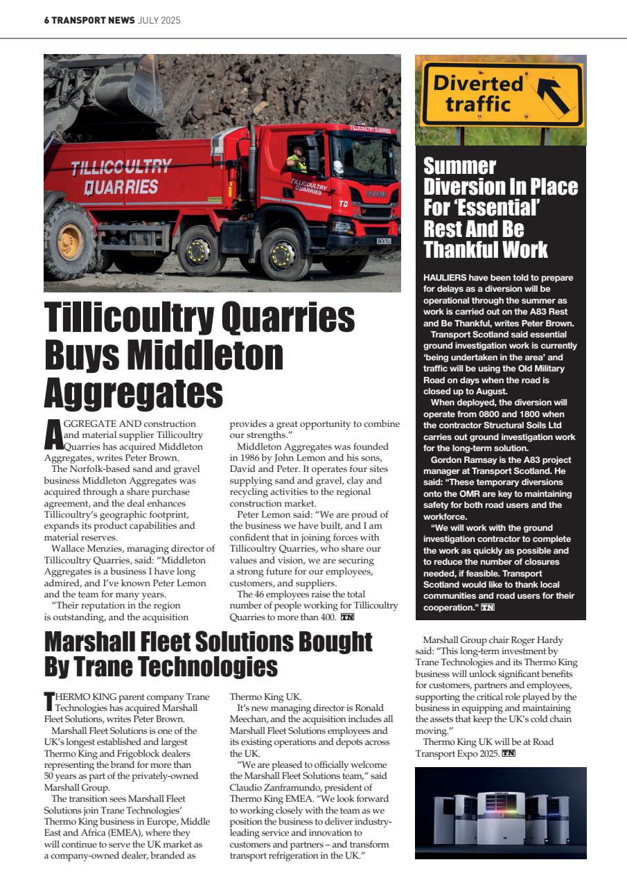 Transport News Preview Pages