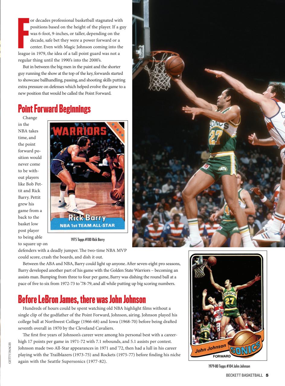 Beckett Basketball Magazine Preview Pages