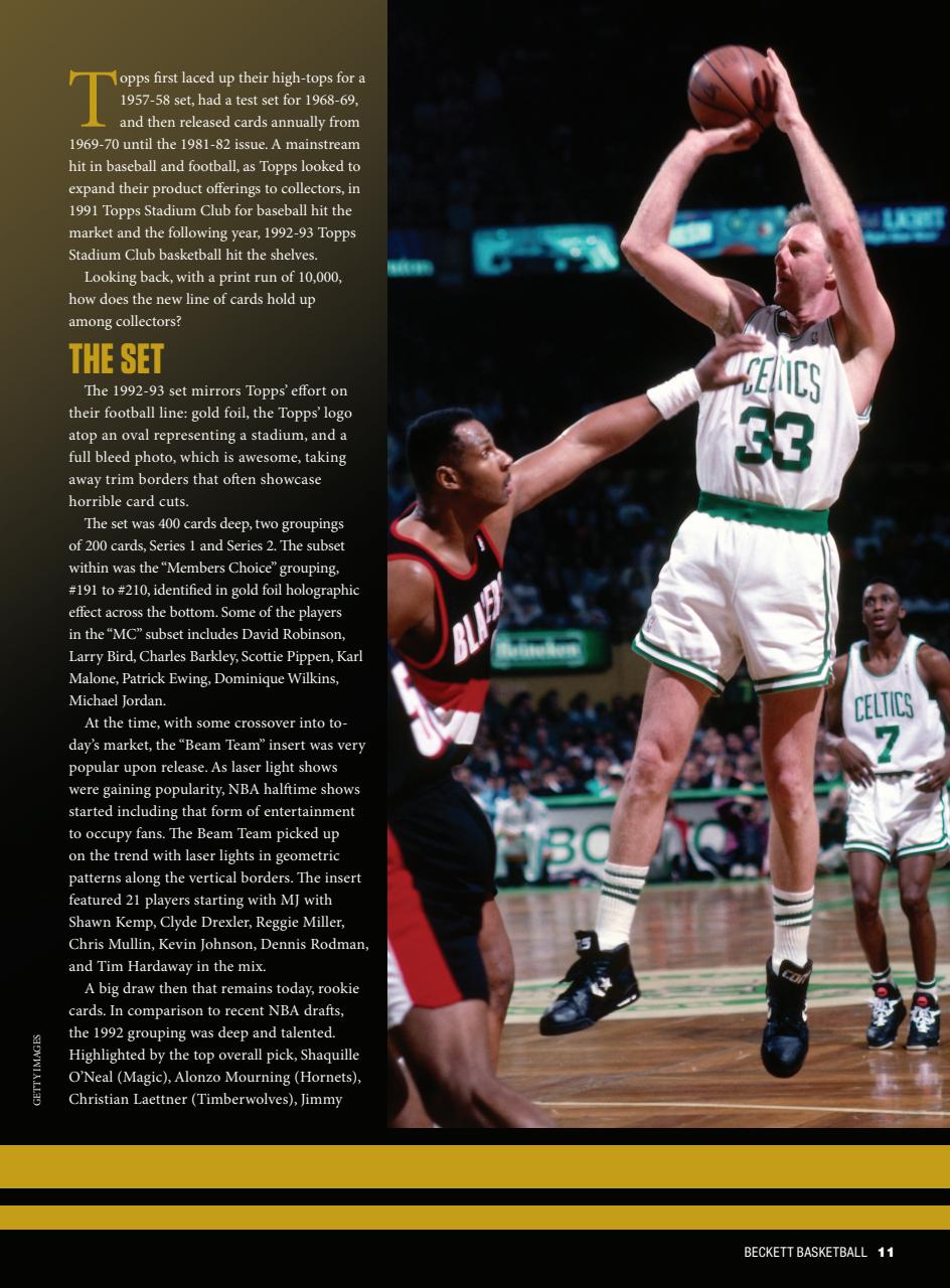 Beckett Basketball Magazine Preview Pages