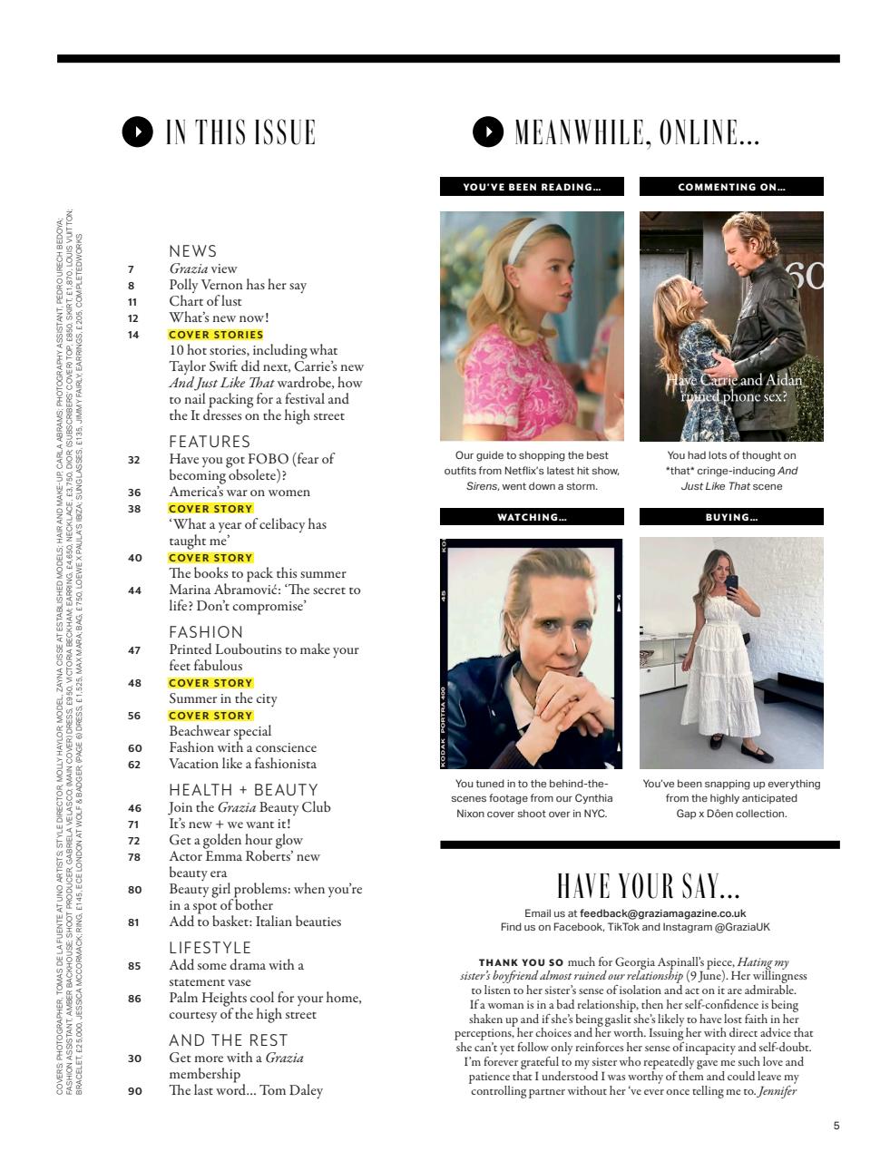 Grazia Preview Pages