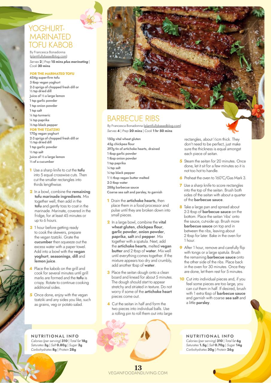 Vegan Food & Living Magazine Preview Pages