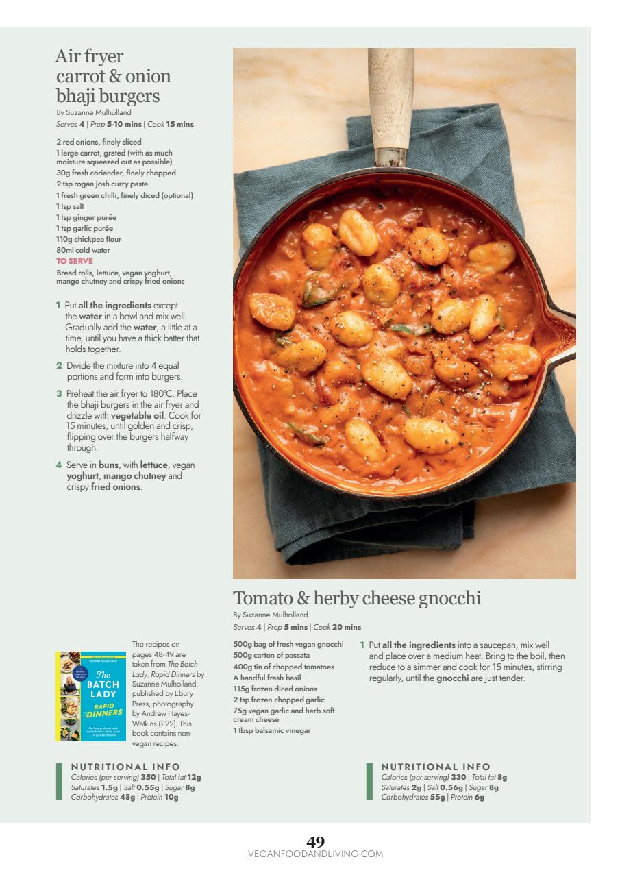 Vegan Food & Living Magazine Preview Pages