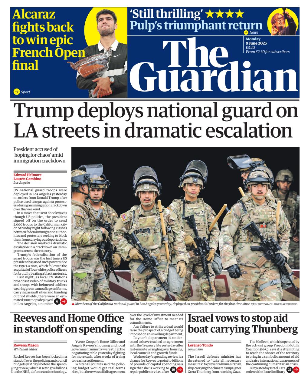 The Guardian Newspaper Preview Pages