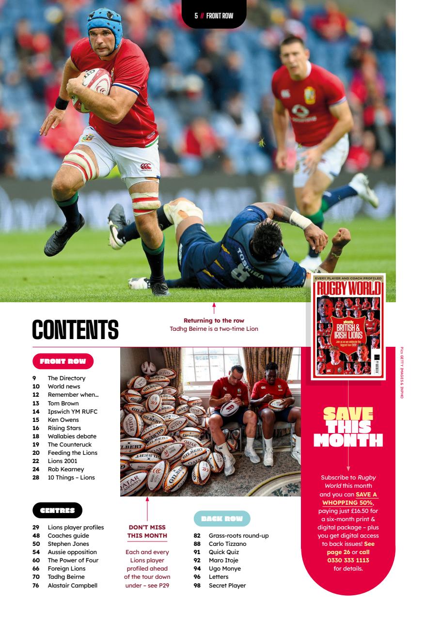 Rugby World Preview Pages
