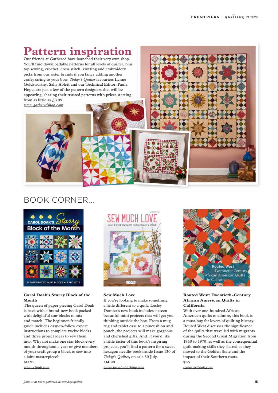 Today’s Quilter Preview Pages