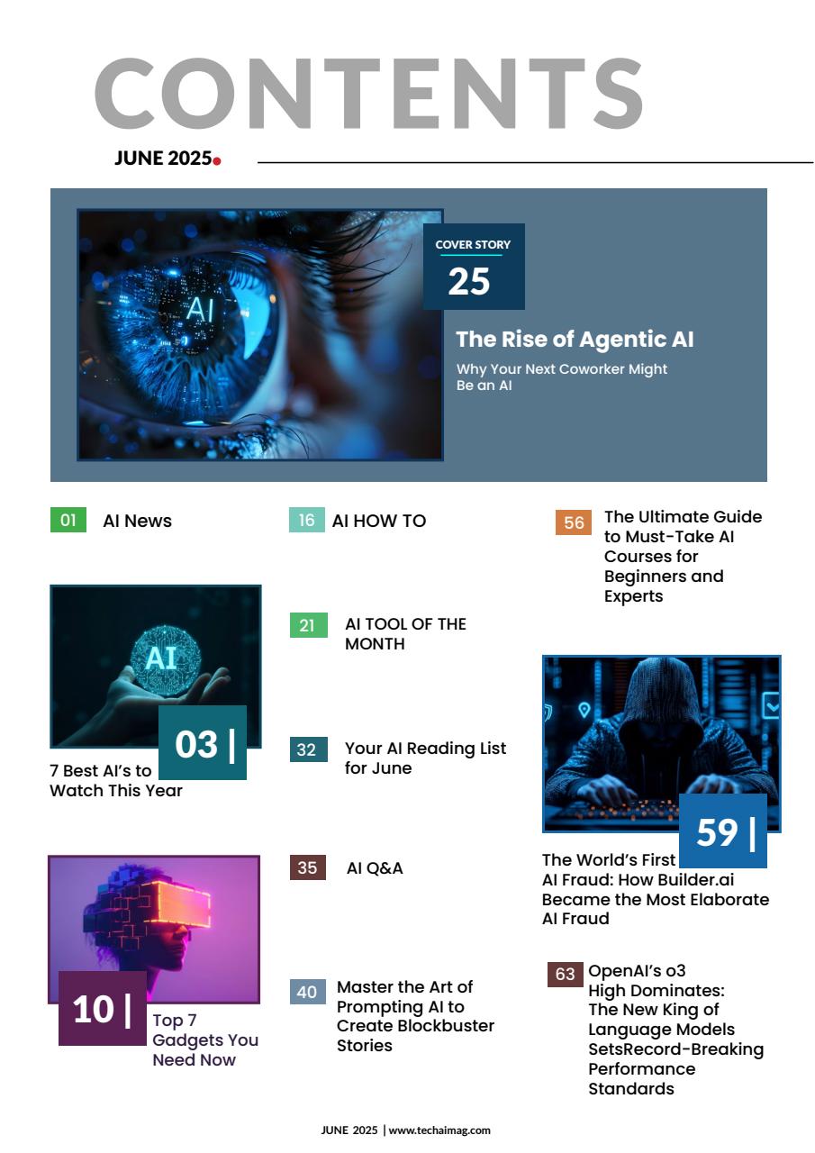 Tech AI Magazine Preview Pages