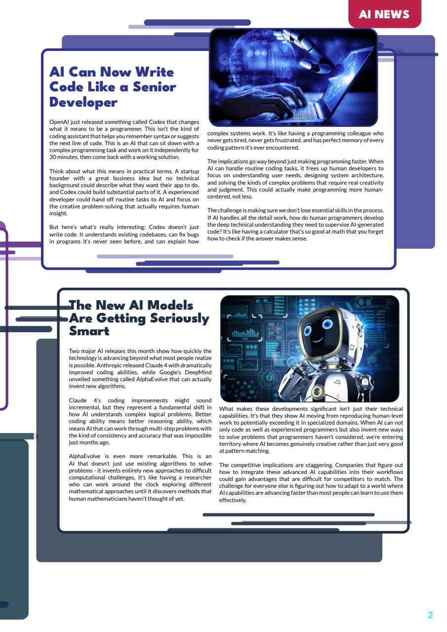 Tech AI Magazine Preview Pages