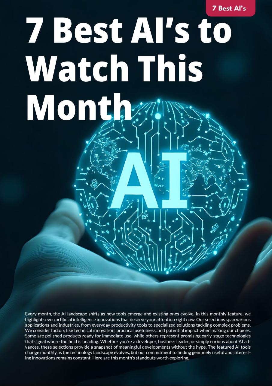 Tech AI Magazine Preview Pages
