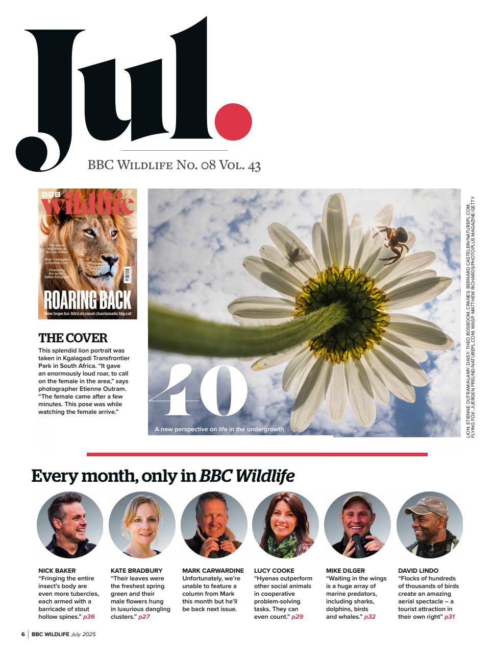 BBC Wildlife Magazine Preview Pages
