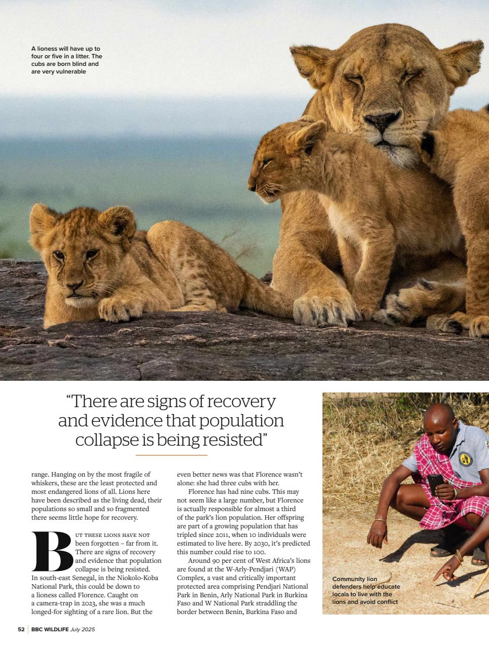 BBC Wildlife Magazine Preview Pages