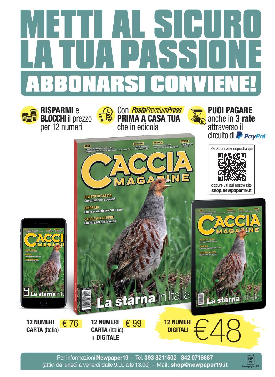 Caccia Magazine Preview Pages