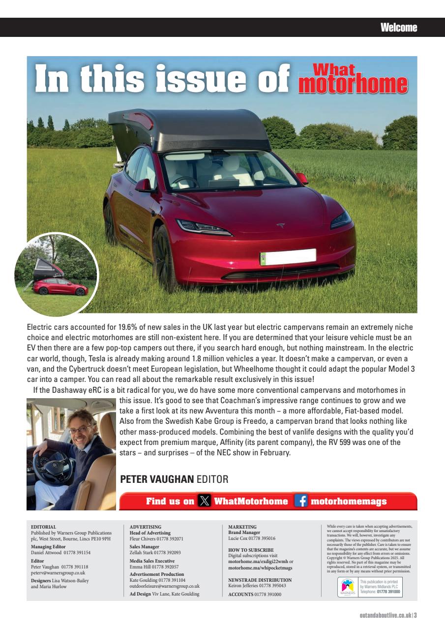 What Motorhome magazine Preview Pages
