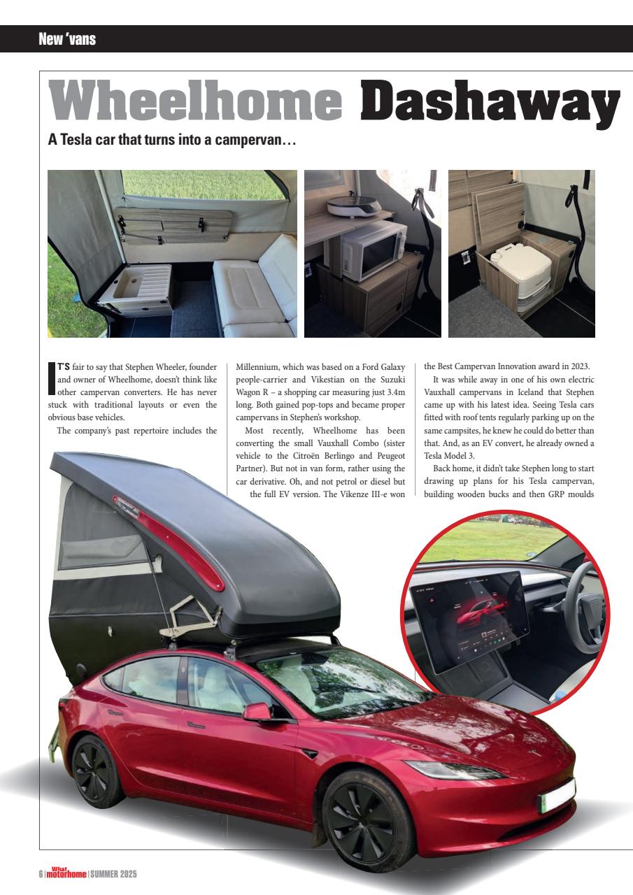 What Motorhome magazine Preview Pages
